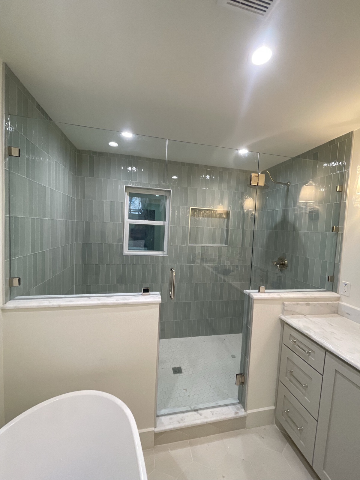 Shower Door Installation Luna Glass and Mirror