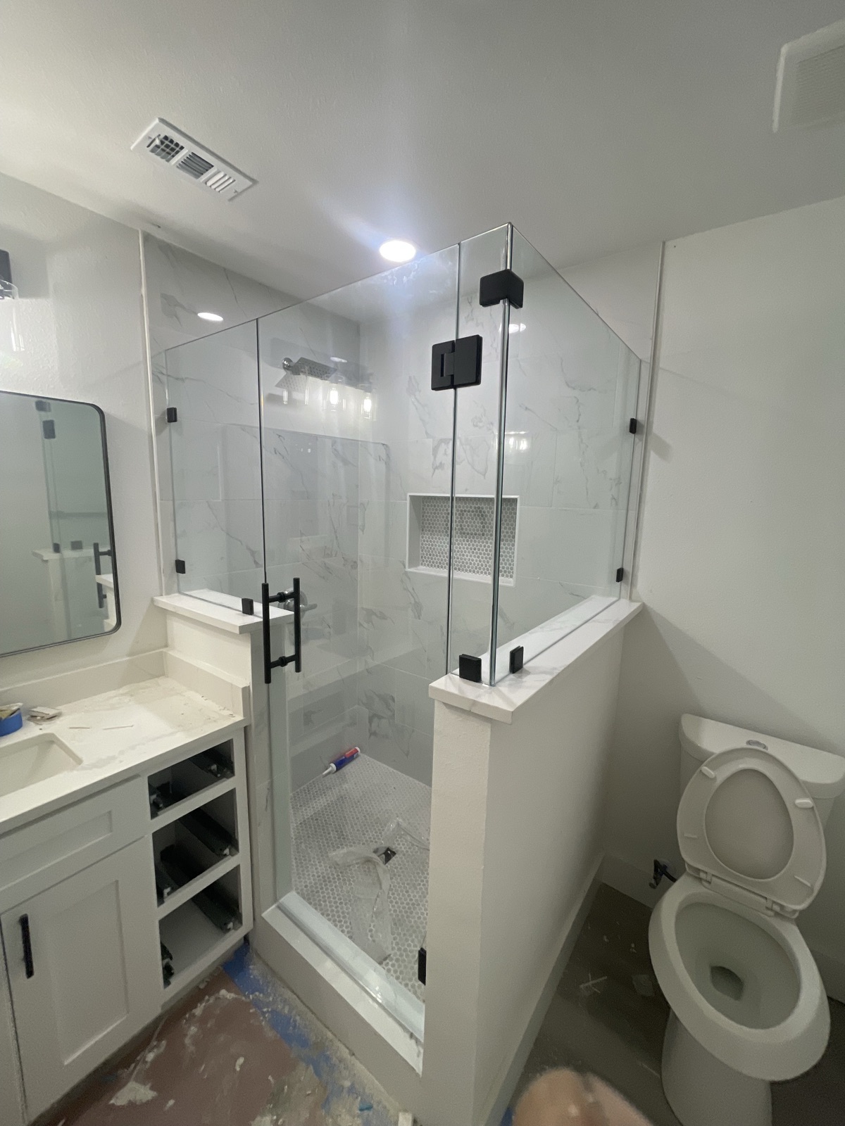 Shower Door Installation Luna Glass and Mirror