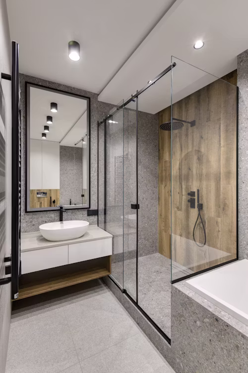 Completed glass installation project